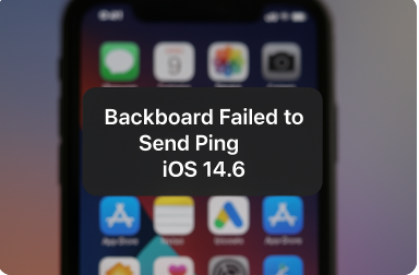backboard failed to send ping ios 14.6