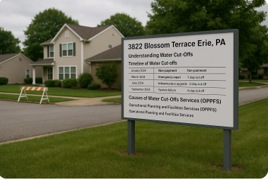 3822 blossom terrace erie pa water cut opffs
