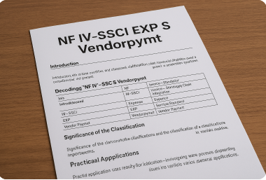 nf iv-ssci exp s vendorpymt